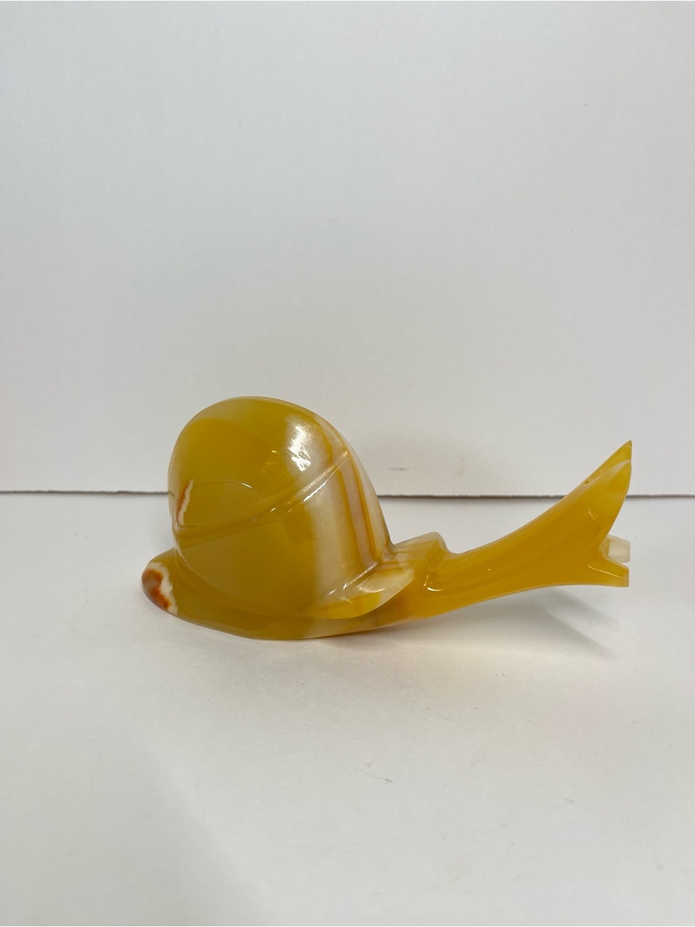 Vtg Carved Onyx Marble Stone Snail Figure Figurine Slug MCM Whimsical Folk Art - Picture 14 of 14